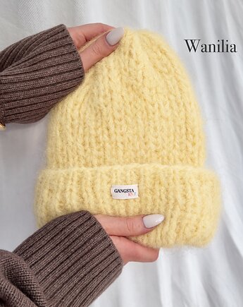 Puszysta czapka Cloud wełna merino alpaka *wanilia *, GANGSTA KNIT