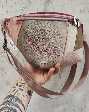 Nerka XXL sakura kwiaty wiśni, Zapętlona Nitka