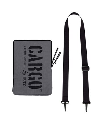 Szare etui na laptopa z pasem MEDIUM, CARGO by OWEE