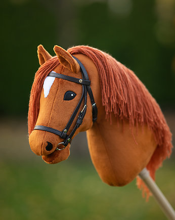 Hobby Horse + ogłowie regulowane z wędzidłem + wodze, OSOBY - Prezent dla 3 latka