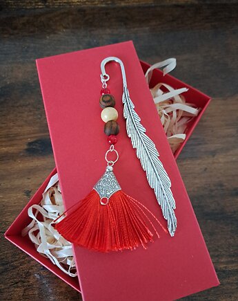 Metalowa zakładka do książki z chwostem (w pudełku), Kartkodzielo