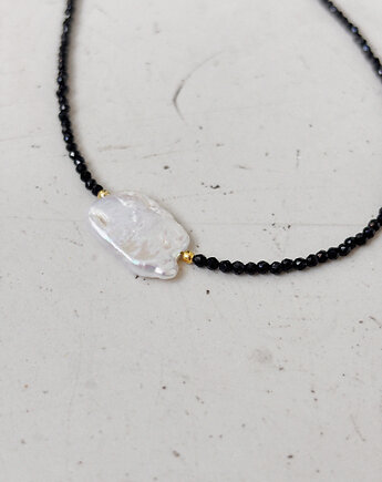Naszyjnik Onyks z perłą, Chmolowska Jewellery