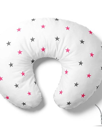 Poduszka rogal do karmienia Różowe gwiazdki, Baby Love Decor