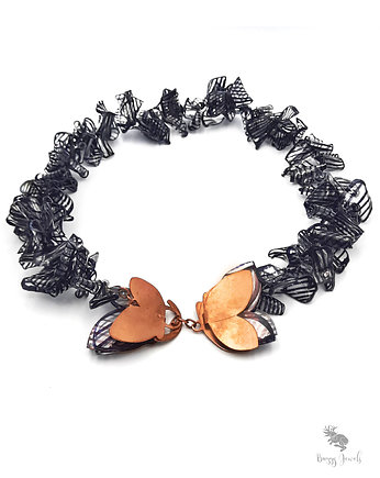 Oryginalny naszyjnik eco z motylem, Buggy Jewels