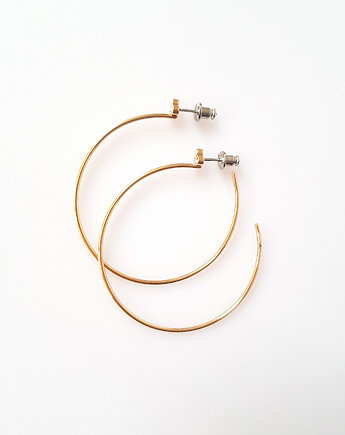 Kolczyki pozłacane Eleganckie Koła, Mitsu