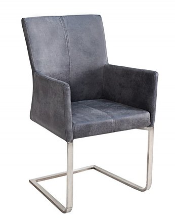 Krzesło z podłokietnikami szary 95cm, Home Design