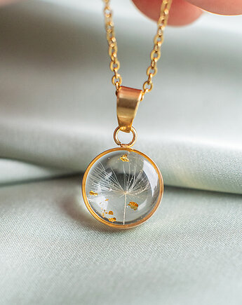 Wisiorek z rzęsek dmuchawca, nature gift