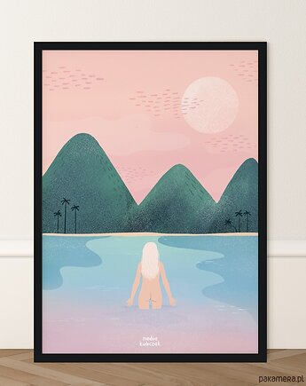 Plakat Wody Hawajów, nadia kubczak