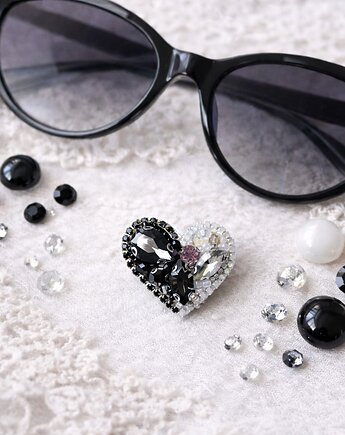 Broszka Serduszko, migotka shop