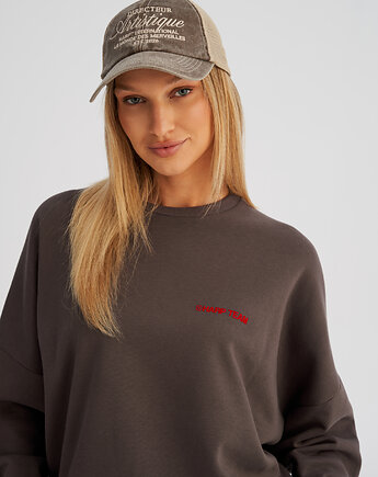 Czapka truckerka VINTAGE TSC brązowa, HARP TEAM