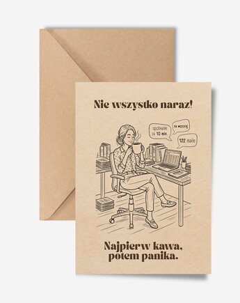 Śmieszna kartka dla pracownika biurowego, prezent dla koleżanki z pracy, DODUMU