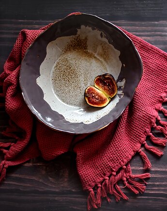 Ręcznie wykonana misa ceramiczna 24cm, Ewa Duszka