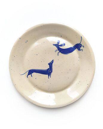 Talerz - pieski, cynamon studio