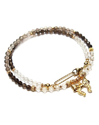 Kwarc dymny vol. 4 /04.12.25/ choker -  Szlachetna kolekcja, KiKa pracownia