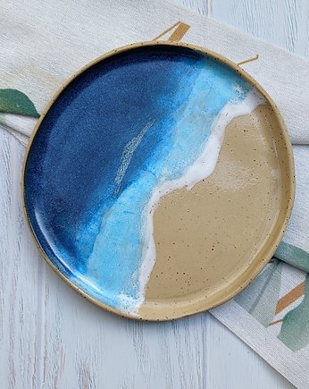 Talerz handmade "Morskie Opowieści", MONIfaktura