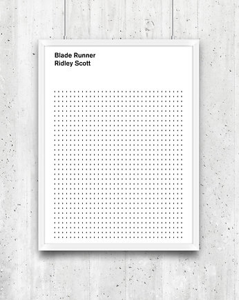 Blade Runner -  plakat typograficzny, minimalmill