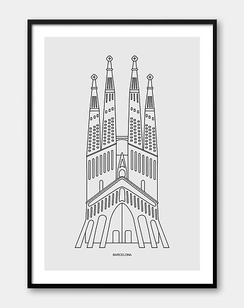 Plakat Inspirujące Miasta - Barcelona, Pracownia Och Art