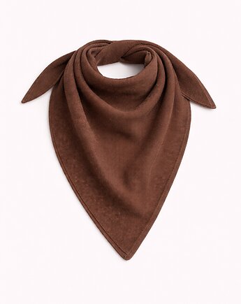 Chusta Rowan merino czekoladowa, Lucky HandMade