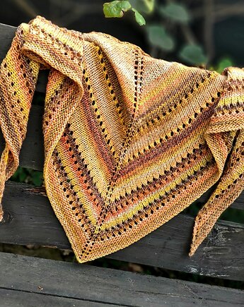 Słoneczna / chusta, agat handmade