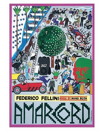 Kartka pocztowa - Fellini, Amarcord, Galeria LueLue