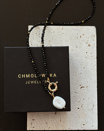 Naszyjnik Onyks z perłą, Chmolowska Jewellery