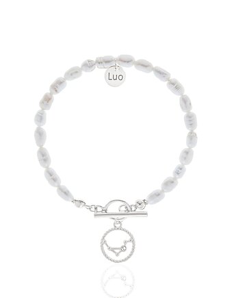 Bransoletka z naturalnych pereł ze znakiem zodiaku, LUO
