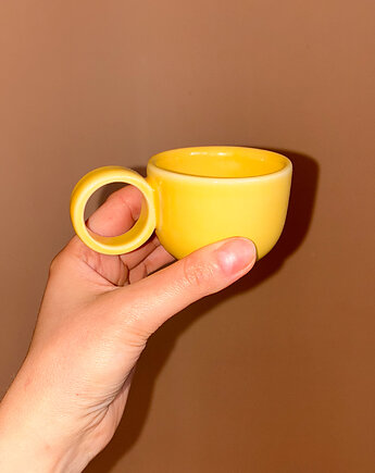 Filiżanka espresso 60ml [budyń ciemny] retro vintage, FORMY PROSTE