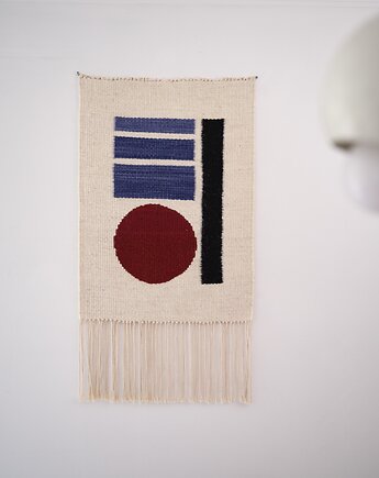 Nowoczesny kilim, dekoracja ścienna  MINIMALIS, SPLOTKA