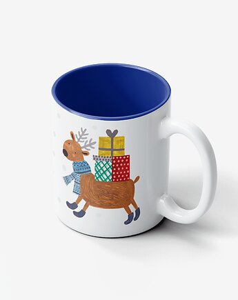 Kubek Ceramiczny Renifer Kropki, LOVE POLAND DESIGN