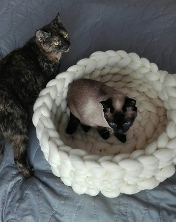 Legowisko dla kota, łóżko dla kota, meble dla kota, kocyk dla kota, Złośliwy Lis