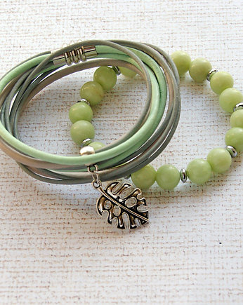 KOMPLET :: NEW! pastel set MONSTERA, kaktusia