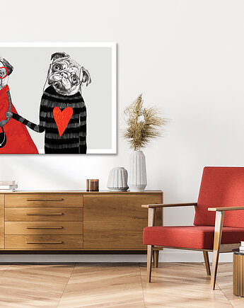 OBRAZ NA PŁÓTNIE -Razem najlepiej 120x80cm, NOWdeco