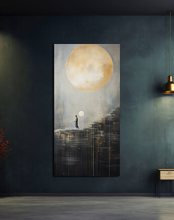 Wędrowiec Diuny - Plakat - Impresjonizm, Loft, Minimalizm, Black Sapphire Art