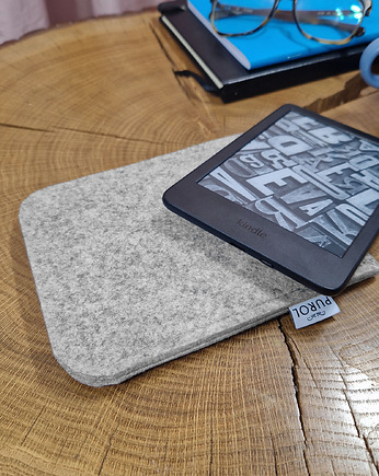 Filcowe etui na Kindle JASNOSZARE