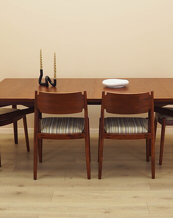 Stół tekowy, duński design, lata 60,  Arne Vodder, Sibast, Przetwory design