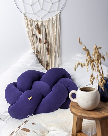 Fat Supeł Pillow śliwka WYPRZEDAŻ, woodnwool