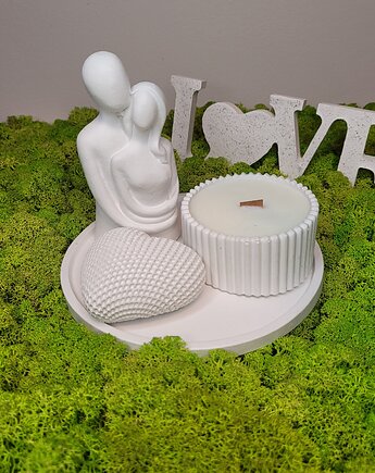 Zestaw dekoracyjny "Para Zakochanych", Florals&Moss