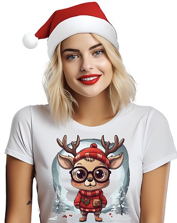 Koszulka świąteczna renifer t-shirt, EvienArt