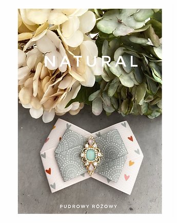 Brosza z kolekcji NATURAL  New, Pudrowy Różowy