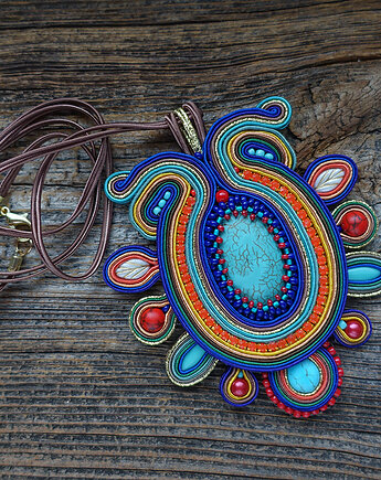 Amiya-  naszyjnik Soutache, Mró Soutache