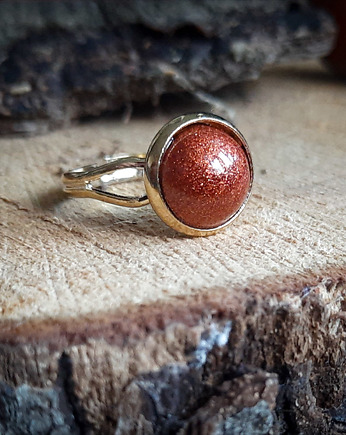 Mikro pierścionek, bordo, Figa handmade accessories