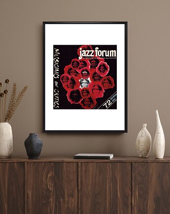 Plakat Oprawiona okładka czasopisma JAZZ FORUM nr 72, aut. Andrzej Pągowski z..., RiskyWalls