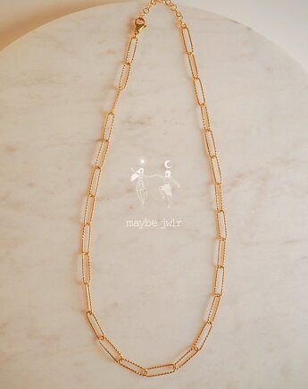 Łańcuch na szyję typu spinacz karbowany, Maybe Jwlr