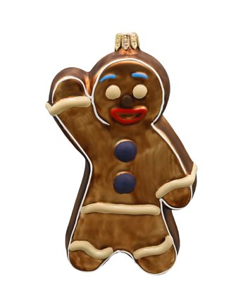 Bombka choinkowa: Piernikowy Ludzik: ciemnobrązowy, Syn Bombkarza