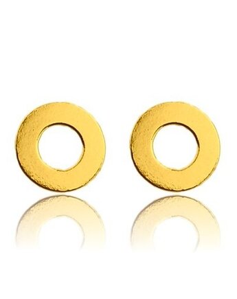 Złote kolczyki kółeczka karma, SOTHO