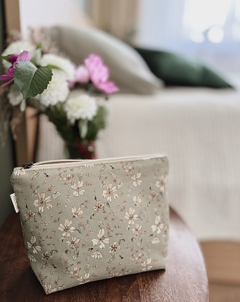 Bawełniana kosmetyczka w kwiatowy wzór JASMINE, Patchoula