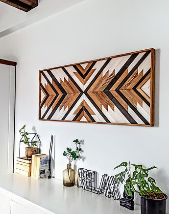 Drewniany Obraz 3D mozaika AZTEC 50x110 cm, Be ART