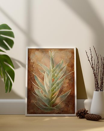 Plakat Boho Aloes, Abstraktoria