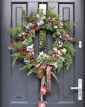 Duży wianek na drzwi "dzwonki", ci sza