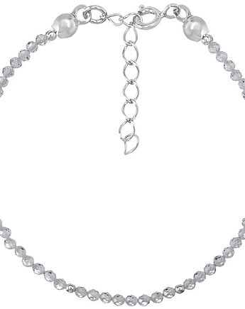 Bransoletka srebrna z cyrkonii białych 2 mm, Bring Biżuteria